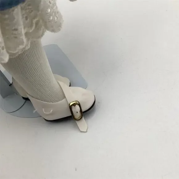 1989 House of Lloyd Porcelain Doll "Penny" 16”with Blue Dress - Picture 7 of 9